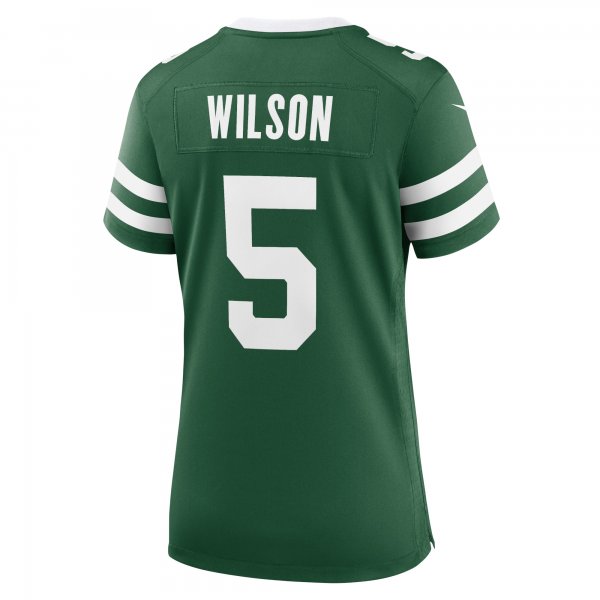 Women's New York Jets Garrett Wilson Nike Legacy Green Game Jersey