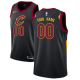 Men's Nike Cleveland Cavaliers Black Swingman Custom Jersey - Statement Edition