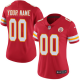 Women's Nike Kansas City Chiefs Customized Red Team Color Vapor Untouchable Custom Limited NFL Jersey