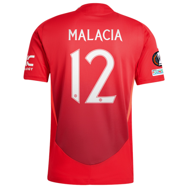 adidas Manchester United Tyrell Malacia Home Jersey w/ Europa League Patches 24/25 (MUFC Red/Bright Red)