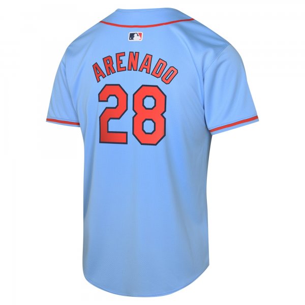 Youth St. Louis Cardinals Nolan Arenado Nike Light Blue Alternate Limited Player Jersey