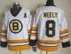 Boston Bruins #8 Cam Neely White/Yellow CCM Throwback Stitched NHL Jersey