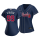 Women's Atlanta Braves #99 Spencer Strider Navy Cool Base Home Jersey