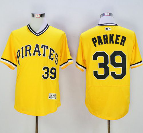 Pittsburgh Pirates #39 Dave Parker Gold Flexbase Collection Cooperstown Stitched MLB Jersey