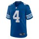 Men's Indianapolis Colts Sam Ehlinger Nike Blue Game Player Jersey