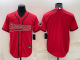 Men's Tampa Bay Buccaneers Blank Red Stitched Baseball Cool Base Jersey