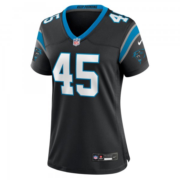 Women's Carolina Panthers Giovanni Ricci Nike Black Team Game Jersey