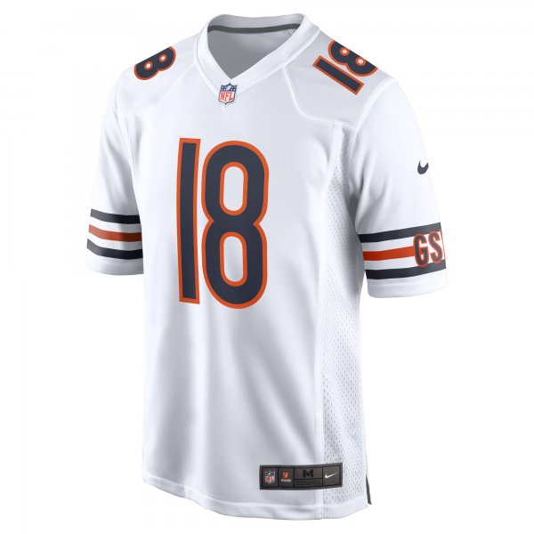 Men's Chicago Bears Caleb Williams Nike White 2024 NFL Draft First Round Pick Player Game Jersey