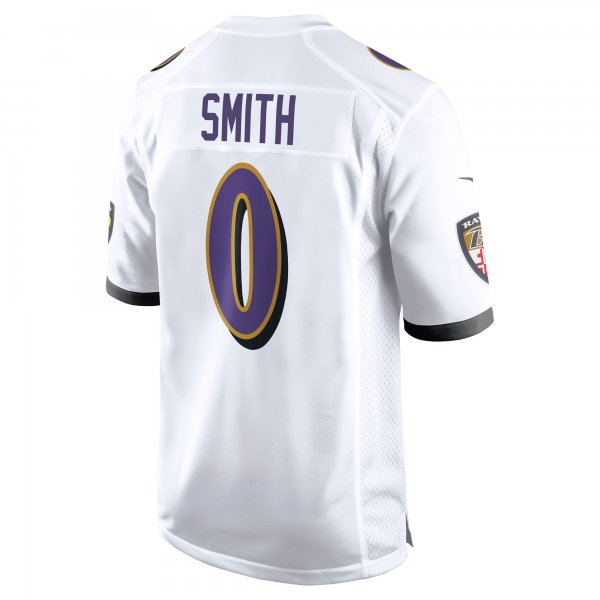 Men's Baltimore Ravens Roquan Smith Nike White  Game Jersey