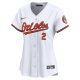 Women's Baltimore Orioles Gunnar Henderson Nike White Home Limited Player Jersey