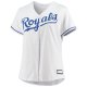 Women's Kansas City Royals White Plus Size Home Replica Team Jersey