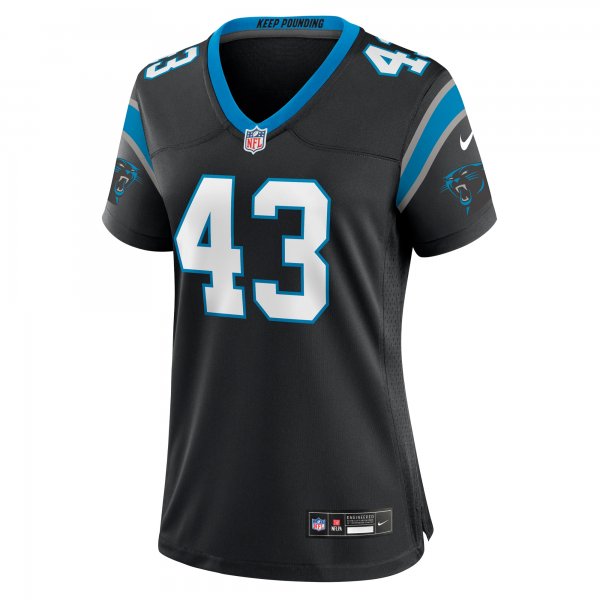 Women's Carolina Panthers Luiji Vilain Nike  Black  Game Jersey