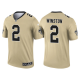 Men's New Orleans Saints #2 Jameis Winston Gold 2021 Limited NFL Jersey