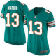 Nike Miami Dolphins #13 Dan Marino Aqua Green Alternate Women's Stitched NFL Elite Jersey