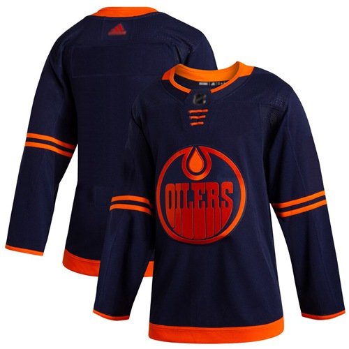 Edmonton Oilers Blank Navy Alternate Stitched NHL Jersey