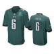 Men's Philadelphia Eagles #6 DeVonta Smith Midnight Green Super Bowl LVII Limited Jersey