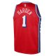 Youth Philadelphia 76ers James Harden Jordan Brand Red Swingman Jersey - Statement Edition