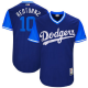 Men's Los Angeles Dodgers #10 Justin Turner Redturn2 Majestic Royal 2017 Players Weekend Jersey