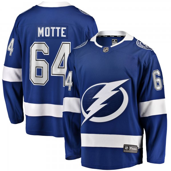 Men's Tampa Bay Lightning Tyler Motte Fanatics Blue Home Premier Breakaway Player Jersey