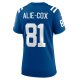 Women's Indianapolis Colts Mo Alie-Cox Nike Royal Team Game Jersey