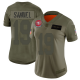 San Francisco 49ers #19 Deebo Samuel Camo Women's Stitched NFL Limited 2019 Salute to Service Jersey