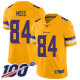 Men's Minnesota Vikings #84 Randy Moss Gold Stitched NFL Limited Inverted Legend 100th Season Jersey