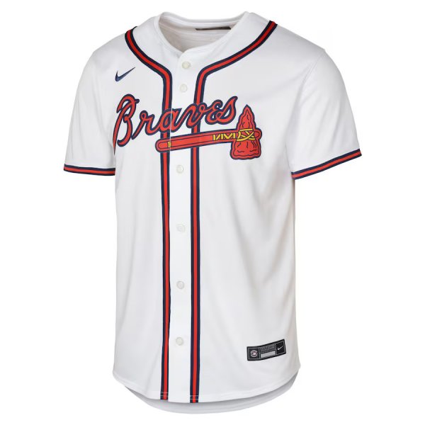 Youth Atlanta Braves Ronald Acu?a Jr. Nike White Home Limited Player Jersey