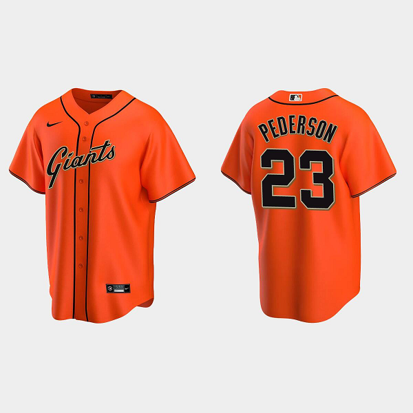 Youth San Francisco Giants #23 Joc Pederson Orange MLB Alternate Jersey