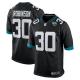 Men's Jacksonville Jaguars #30 James Robinson Nike Game Black Jersey