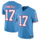 Men's Tennessee Titans #17 Ryan Tannehill Nike Light Blue Oilers Throwback Vapor F.U.S.E. Limited Jersey