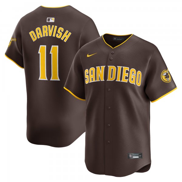 Men's San Diego Padres Yu Darvish Nike Red Away Limited Player Jersey