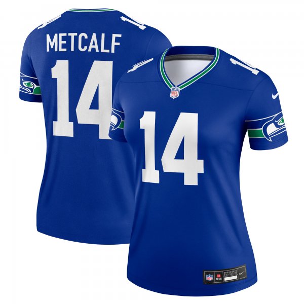 Women's Seattle Seahawks DK Metcalf Nike Royal Alternate Legend Jersey