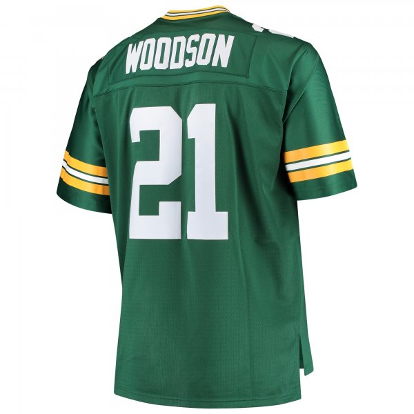 Men's Green Bay Packers Charles Woodson Mitchell & Ness Green Big & Tall 2010 Retired Player Replica Jersey