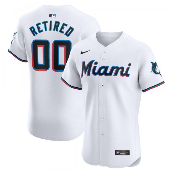 Men's Miami Marlins Nike White Home Elite Pick-A-Player Retired Roster Jersey