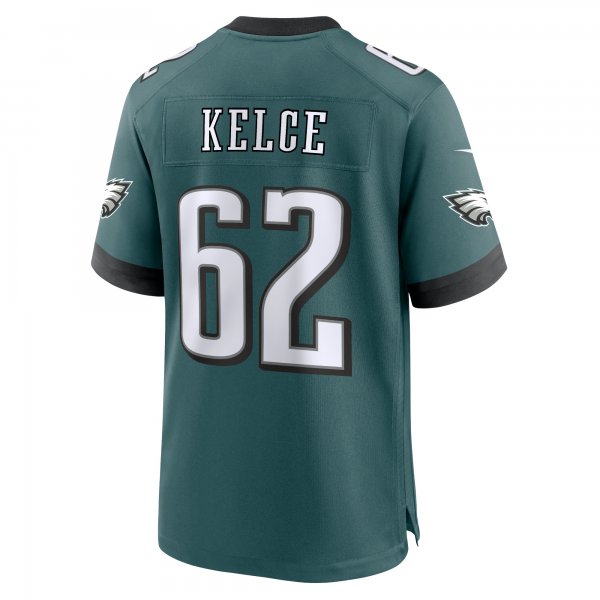 Men's Philadelphia Eagles Jason Kelce Nike Midnight Green Team Game Jersey