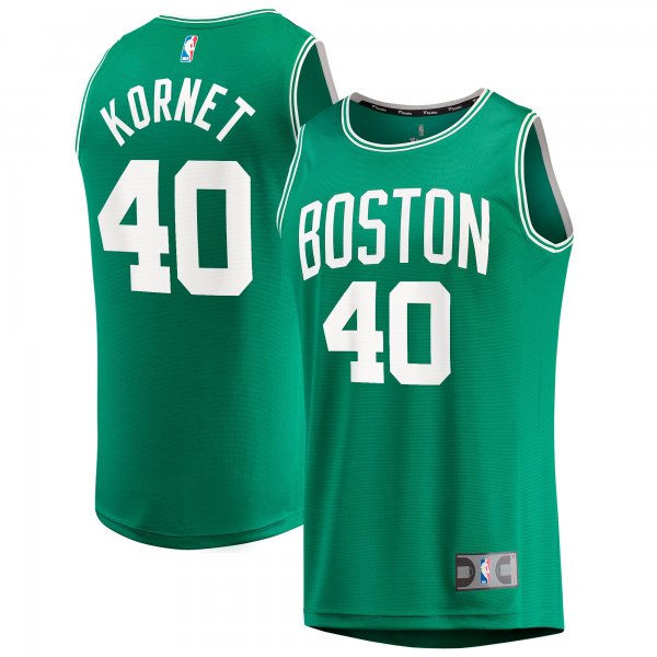 Men's Boston Celtics Luke Kornet Fanatics Kelly Green Fast Break Replica Jersey - Icon Edition