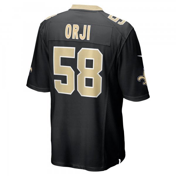 Men's New Orleans Saints Anfernee Orji Nike  Black Team Game Jersey