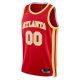 Men's Atlanta Hawks Nike Red 2021/22 Diamond Swingman Custom Jersey - Icon Edition