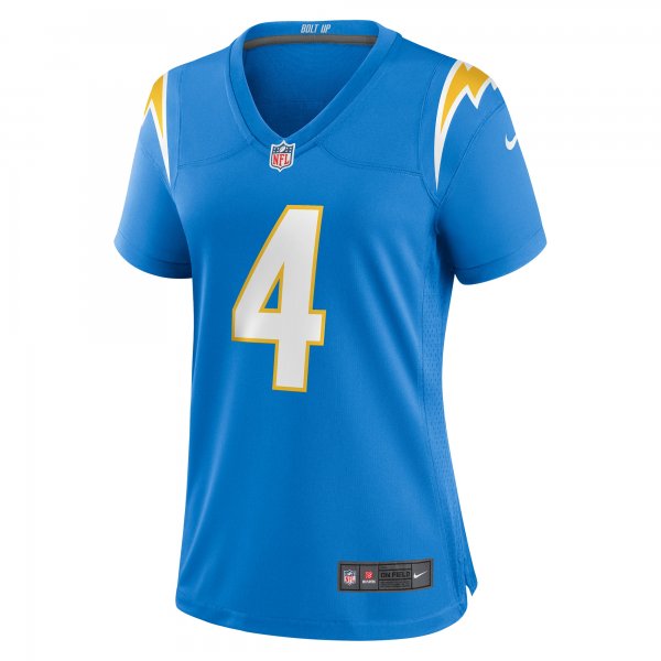 Women's Los Angeles Chargers Gus Edwards Nike  Powder Blue  Game Jersey