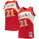 Men's Atlanta Hawks Dominique Wilkins Mitchell & Ness Red 1986/87 Hardwood Classics NBA 75th Anniversary Diamond Swingman Jersey