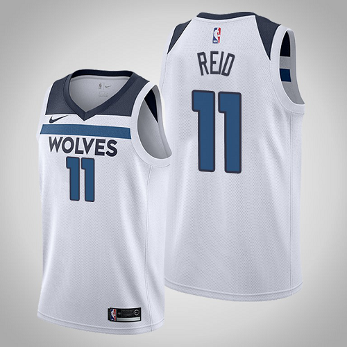 Men's Minnesota Timberwolves Naz Reid #11 White Association NBA Jersey