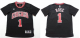 Men's Chicago Bulls #1 Derrick Rose Black Short Sleeve Stitched NBA Jersey