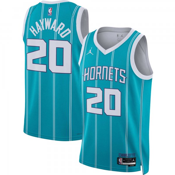 Unisex Charlotte Hornets Gordon Hayward Jordan Brand Teal Swingman Jersey - Icon Edition