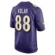 Men's Baltimore Ravens Charlie Kolar Nike Purple Player Game Jersey