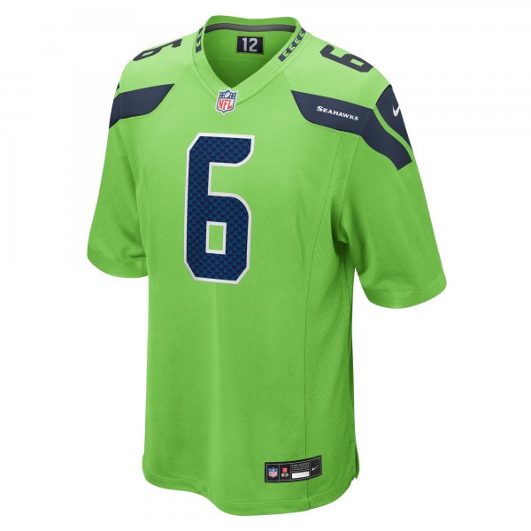 Men's Seattle Seahawks Quandre Diggs Nike Neon Green  Game Jersey