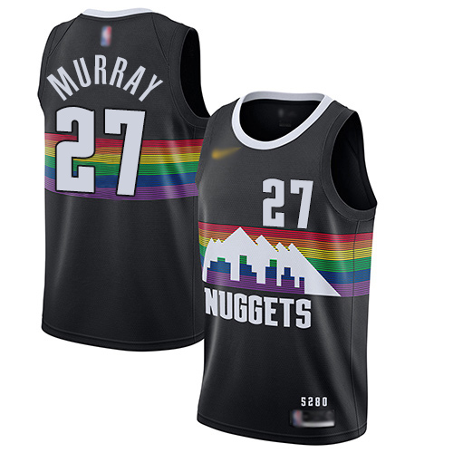 Denver Nuggets #27 Jamal Murray Black NBA Swingman City Edition 2019/20 Jersey