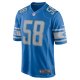 Men's Detroit Lions Penei Sewell Nike Blue Game Jersey