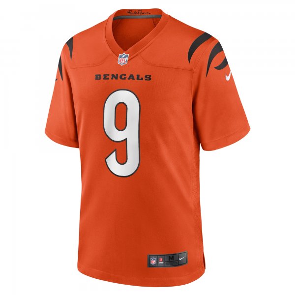 Men's Cincinnati Bengals Joe Burrow Nike Orange Game Jersey