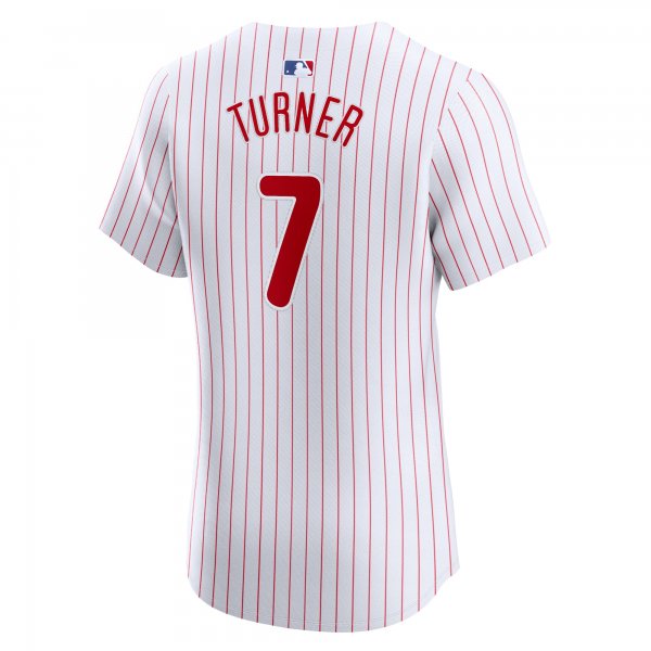 Men's Philadelphia Phillies Trea Turner Nike White Home Elite Jersey