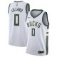 Unisex Milwaukee Bucks Damian Lillard Nike White  Swingman Player Jersey - Association Edition